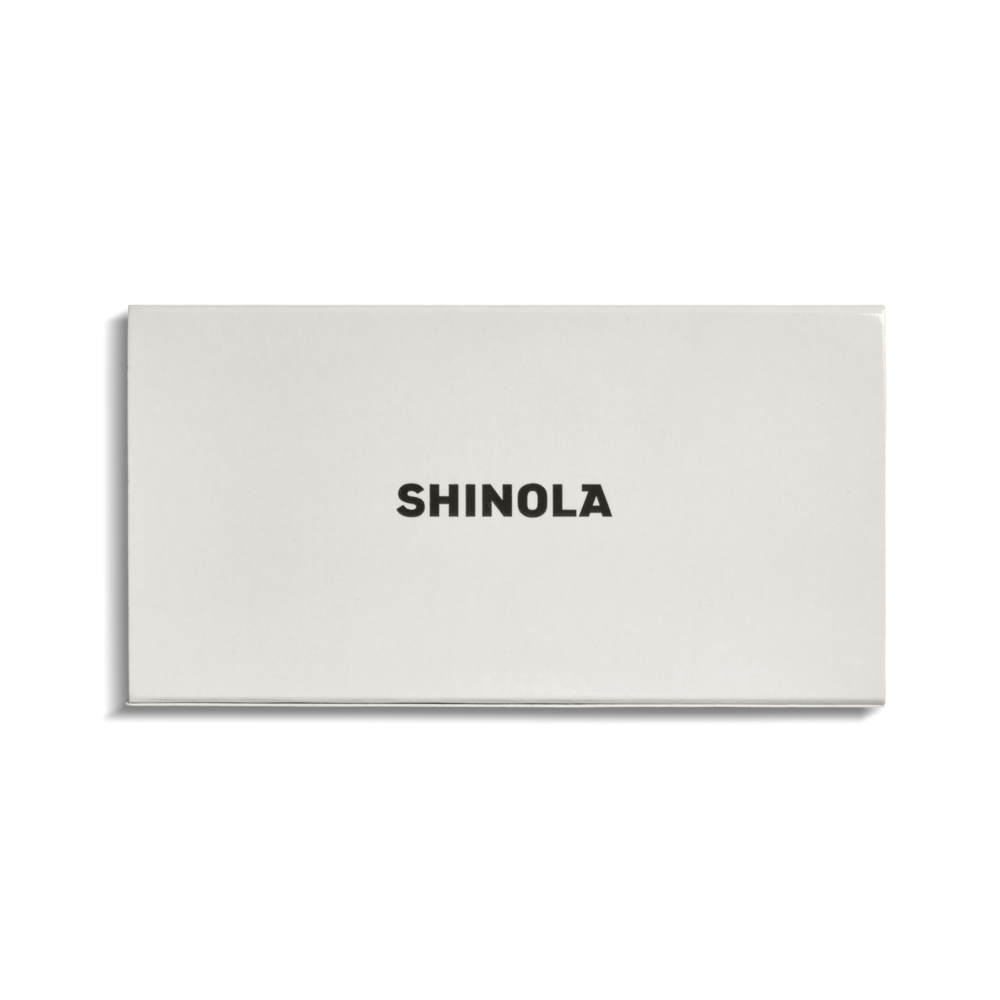 The Shinola logo is centered on the box of 4" Safety Matches (43 count), its white rectangular packaging evoking an aluminum matchbox sleeve, set against a clean white background.