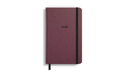 2026 12 Month Runwell Planner - Merlot