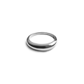 The Shinola Signature Link Domed Ring - Sterling Silver, featuring a chunky, rounded design and highly polished finish, is displayed on a plain white background—an ideal handmade piece for everyday wear.