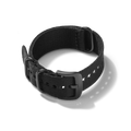 24mm Black G10 Nylon Watch Strap - Black