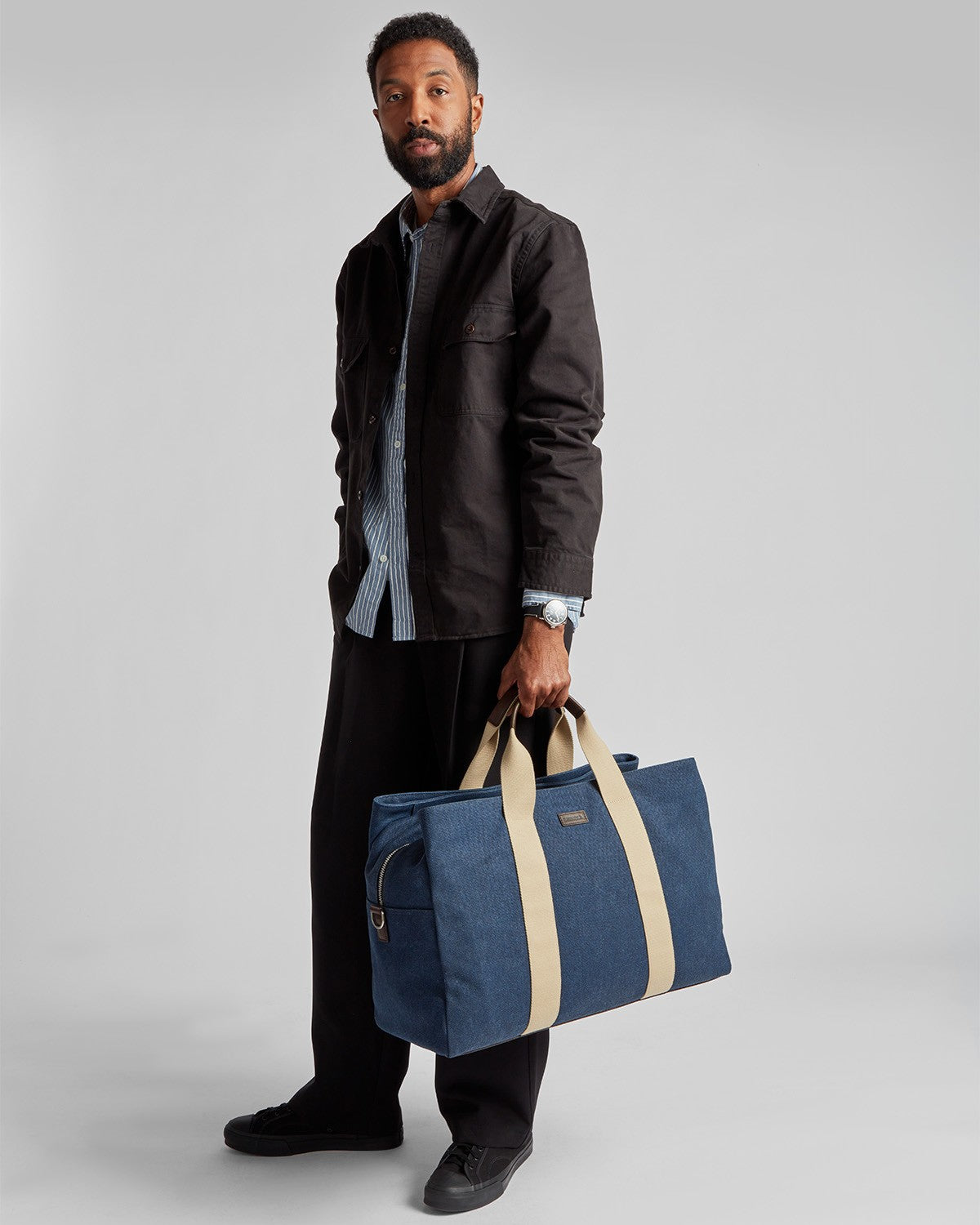 Canvas Duffle - Navy