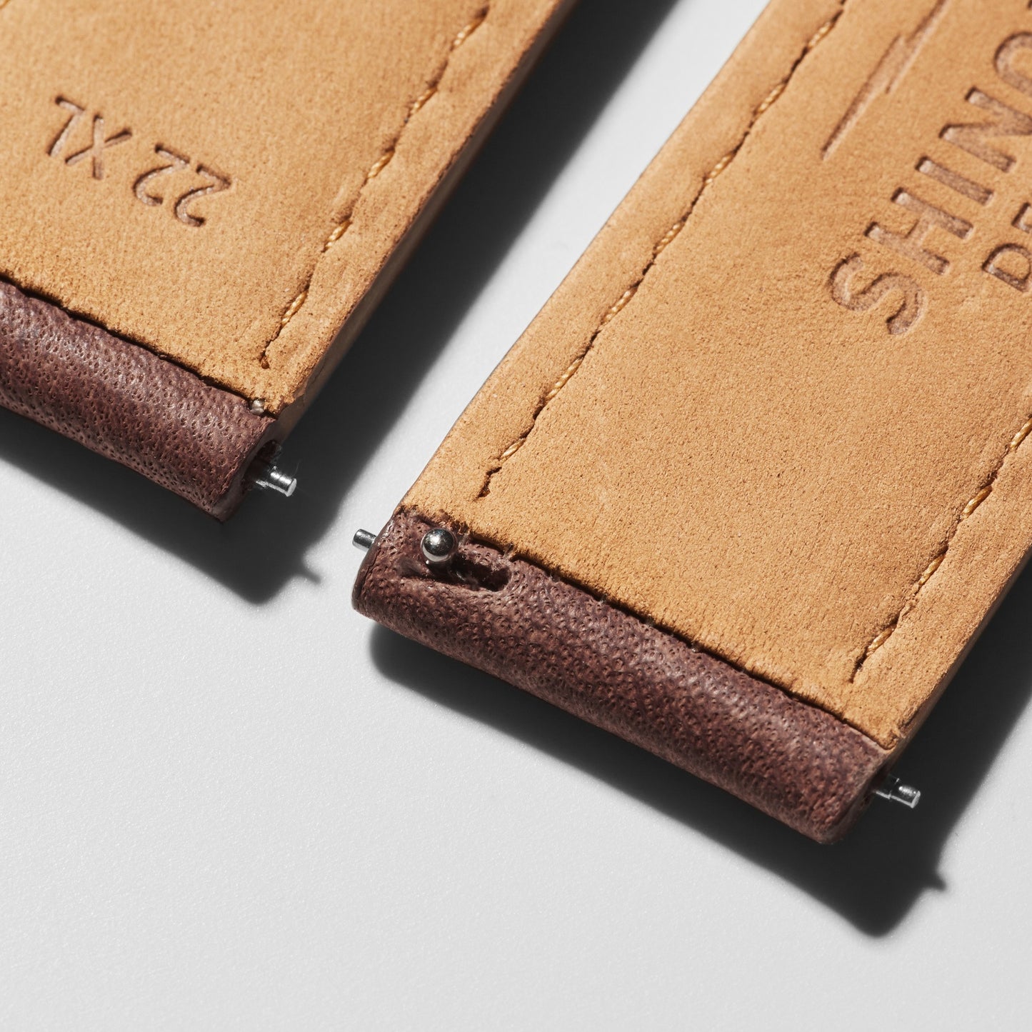 22mm British Tan Leather Watch Strap (XL) - British Tan