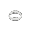 6mm Round White Gold Band