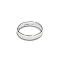 4mm Round White Gold Band