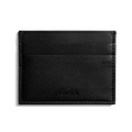 The Shinola 5 Pocket Card Holder in black vachetta leather features two horizontal card slots on one side and an embossed Shinola logo at the bottom center, shown against a plain white background.