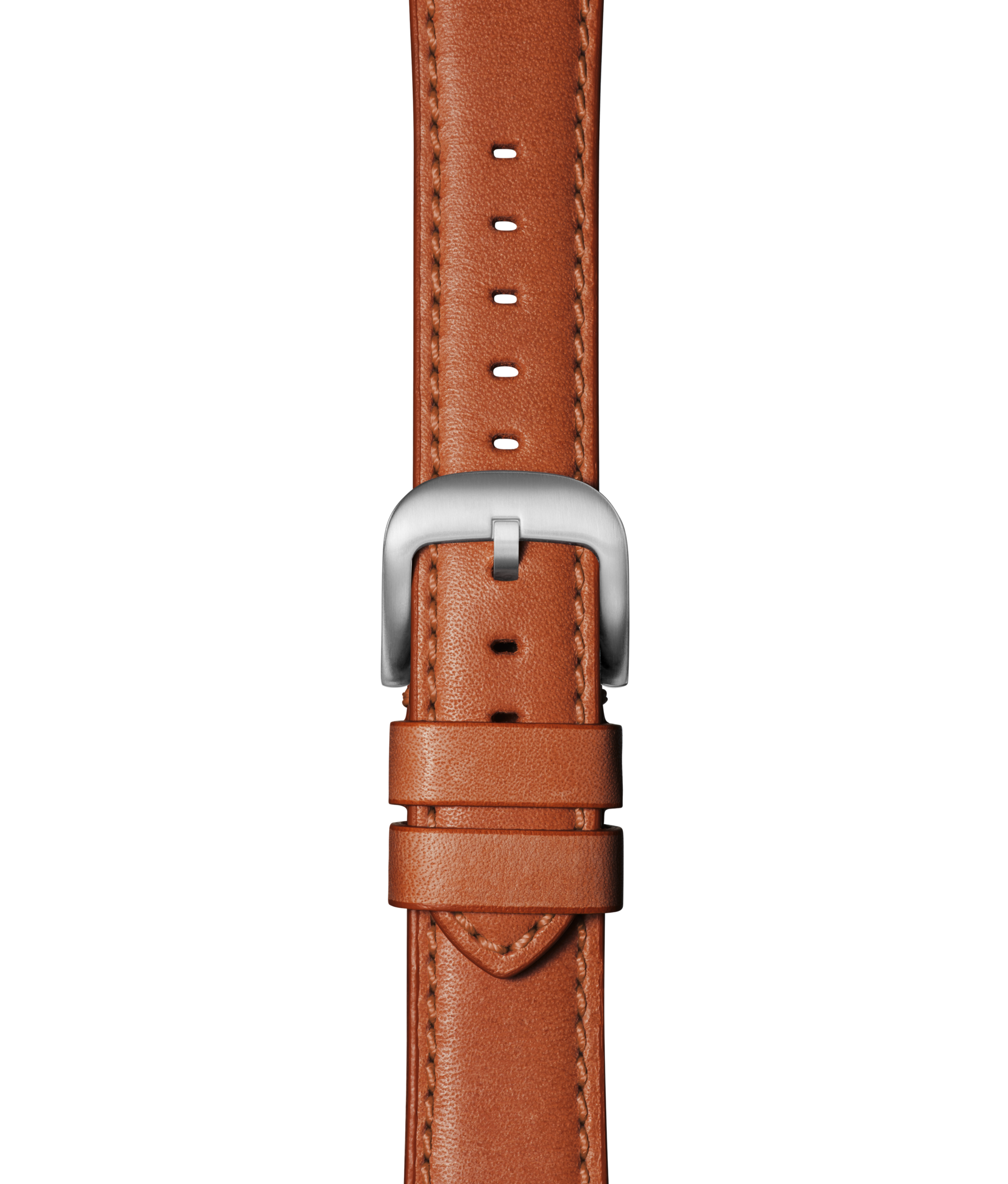 20mm Orange Leather Apple Watch Strap - Orange