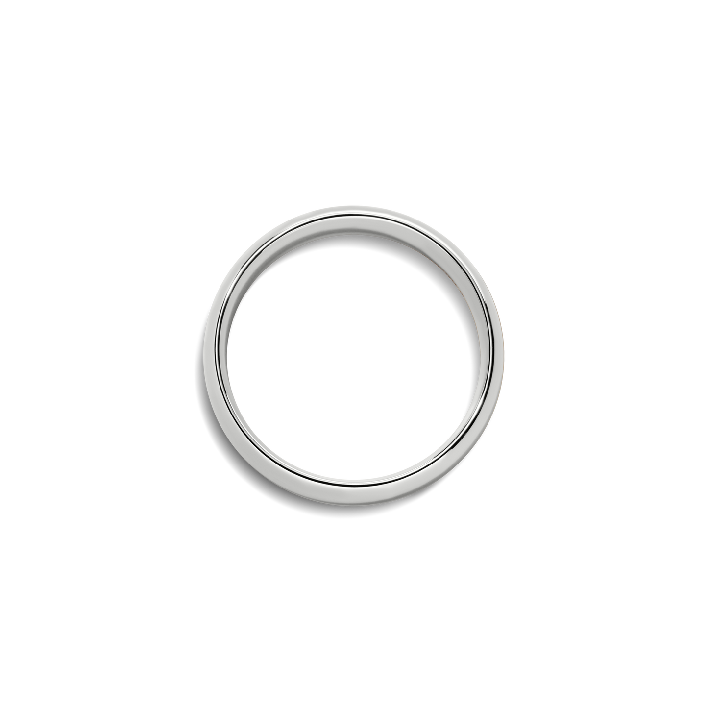6mm Round White Gold Band