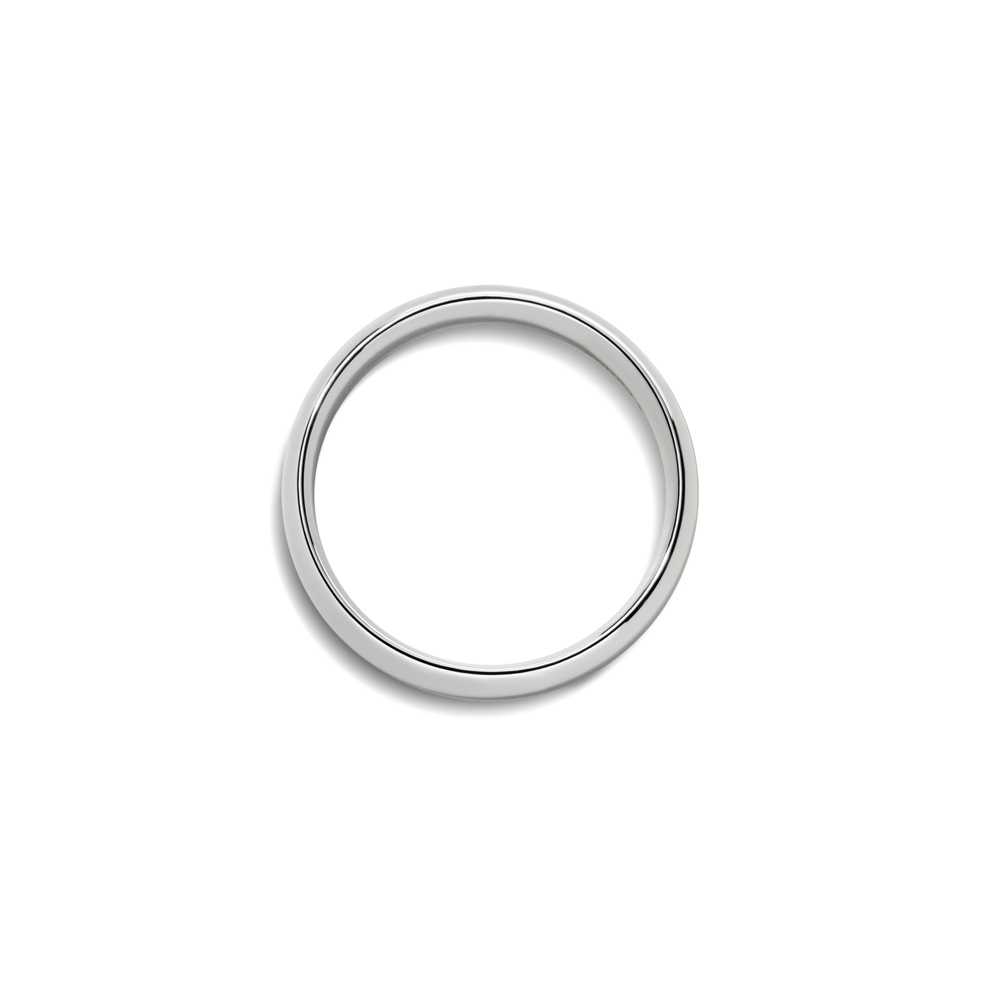 6mm Round White Gold Band