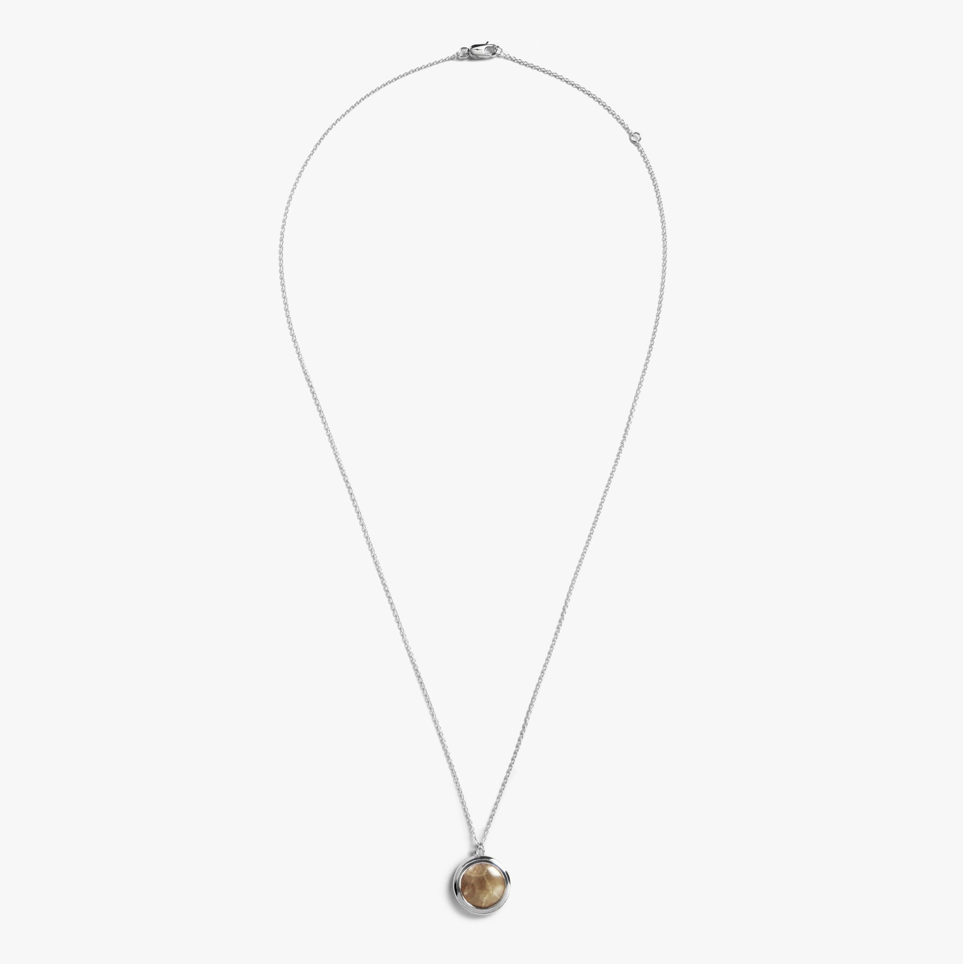 Heirloom Petoskey Pendant Necklace - Sterling Silver