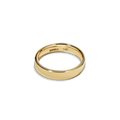 4mm Flat Yellow Gold Band