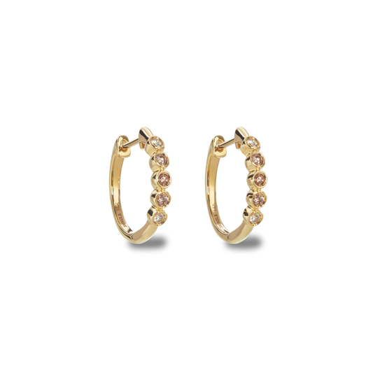 Desert Diamond Huggie Earrings