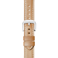 24mm Natural Leather Watch Strap - Natural