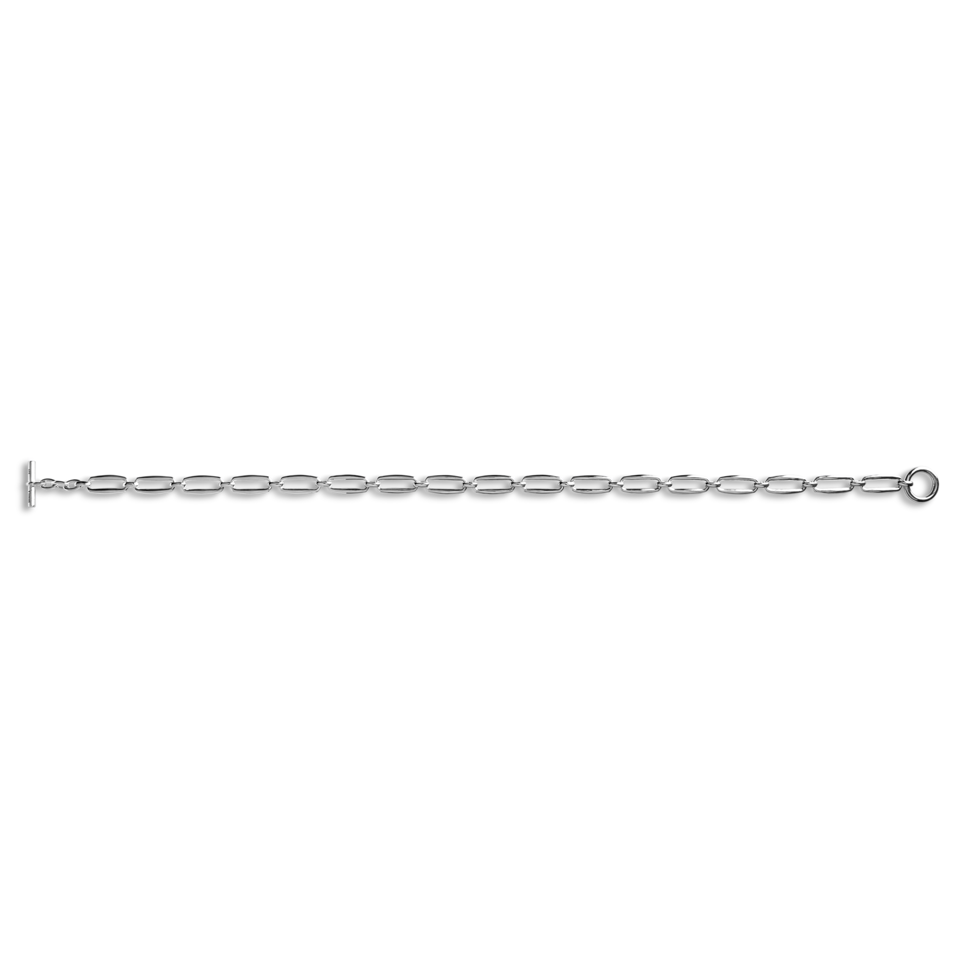 The Signature Chunky Link Necklace by Shinola, crafted in sterling silver with oval links and a toggle clasp, is shown against a plain white background—ideal for pairing with your favorite chain bracelet.
