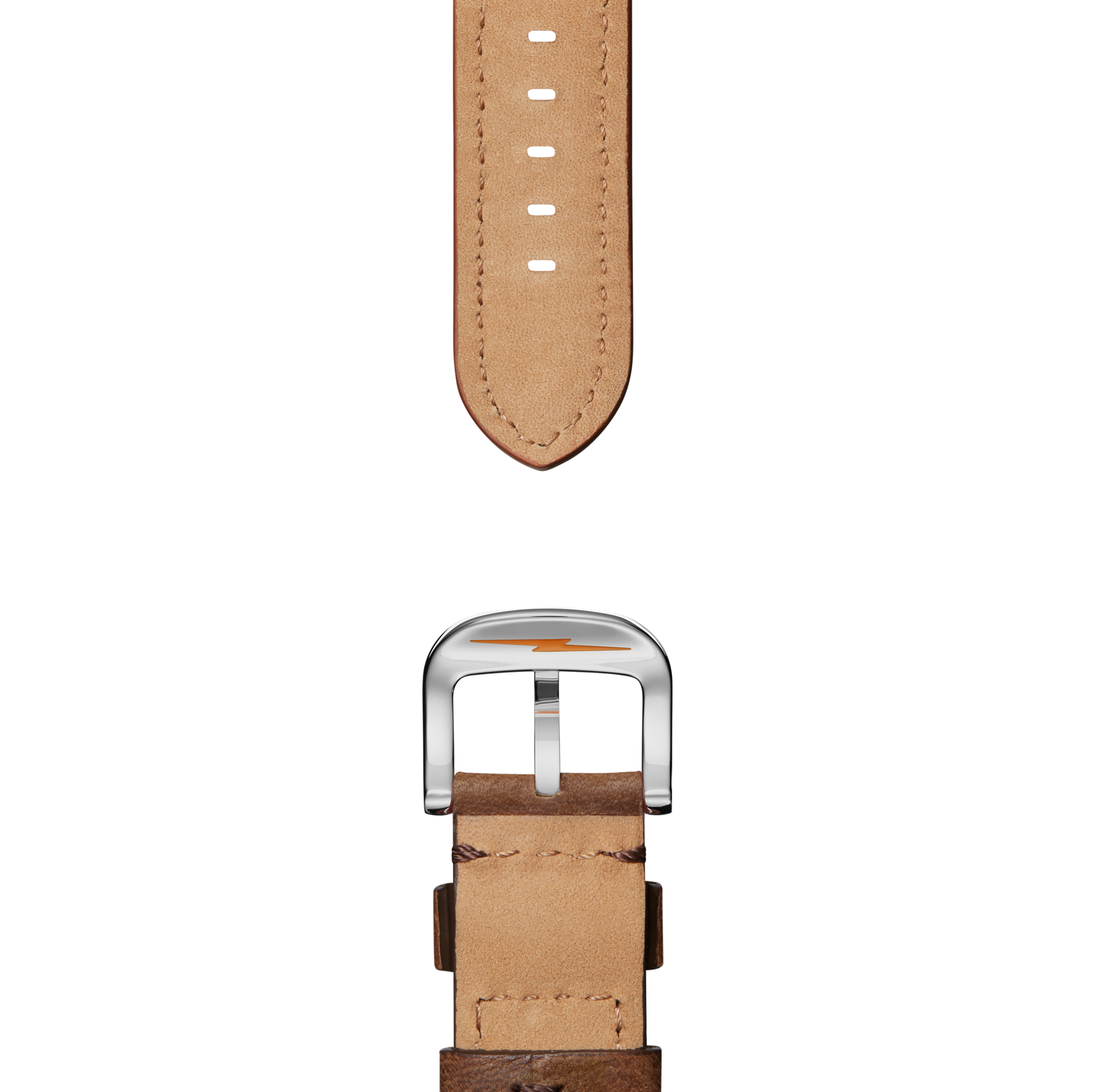 22mm British Tan Leather Watch Strap - British Tan