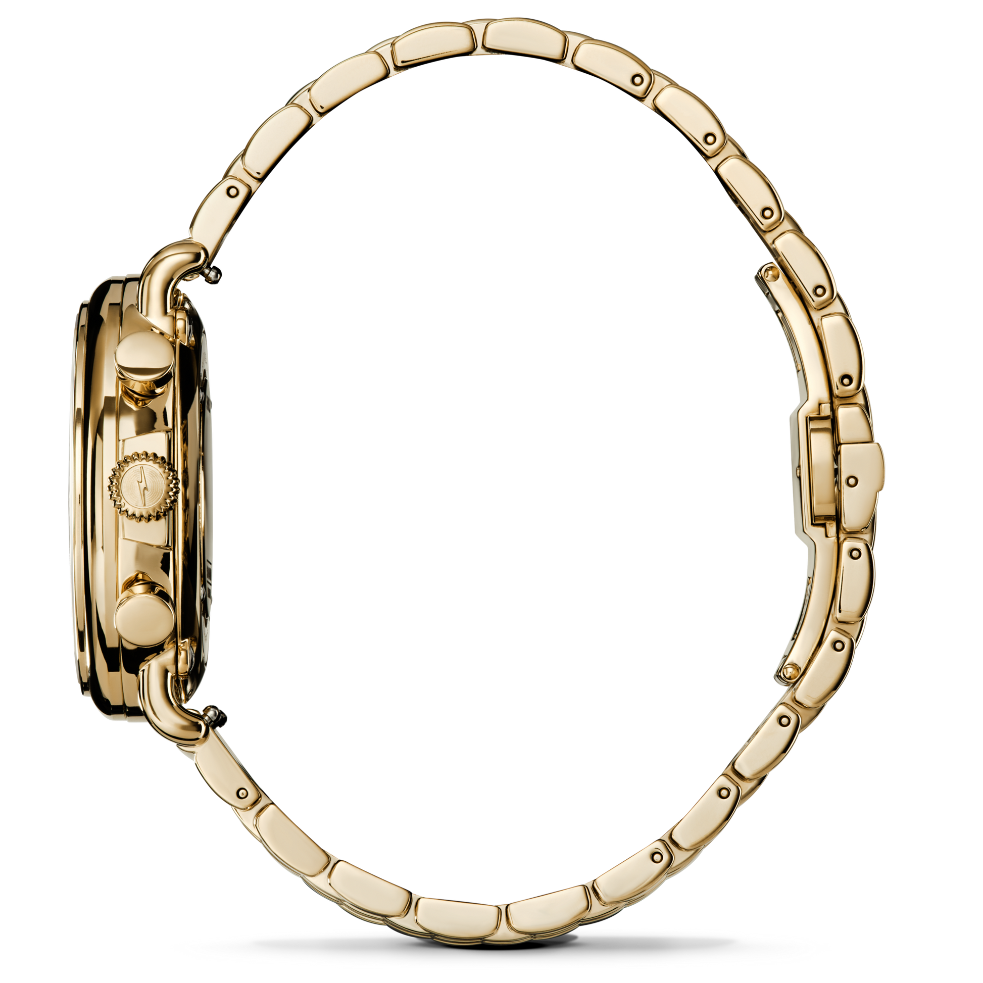 Runwell Chronograph Watch - MOP Gold Bracelet