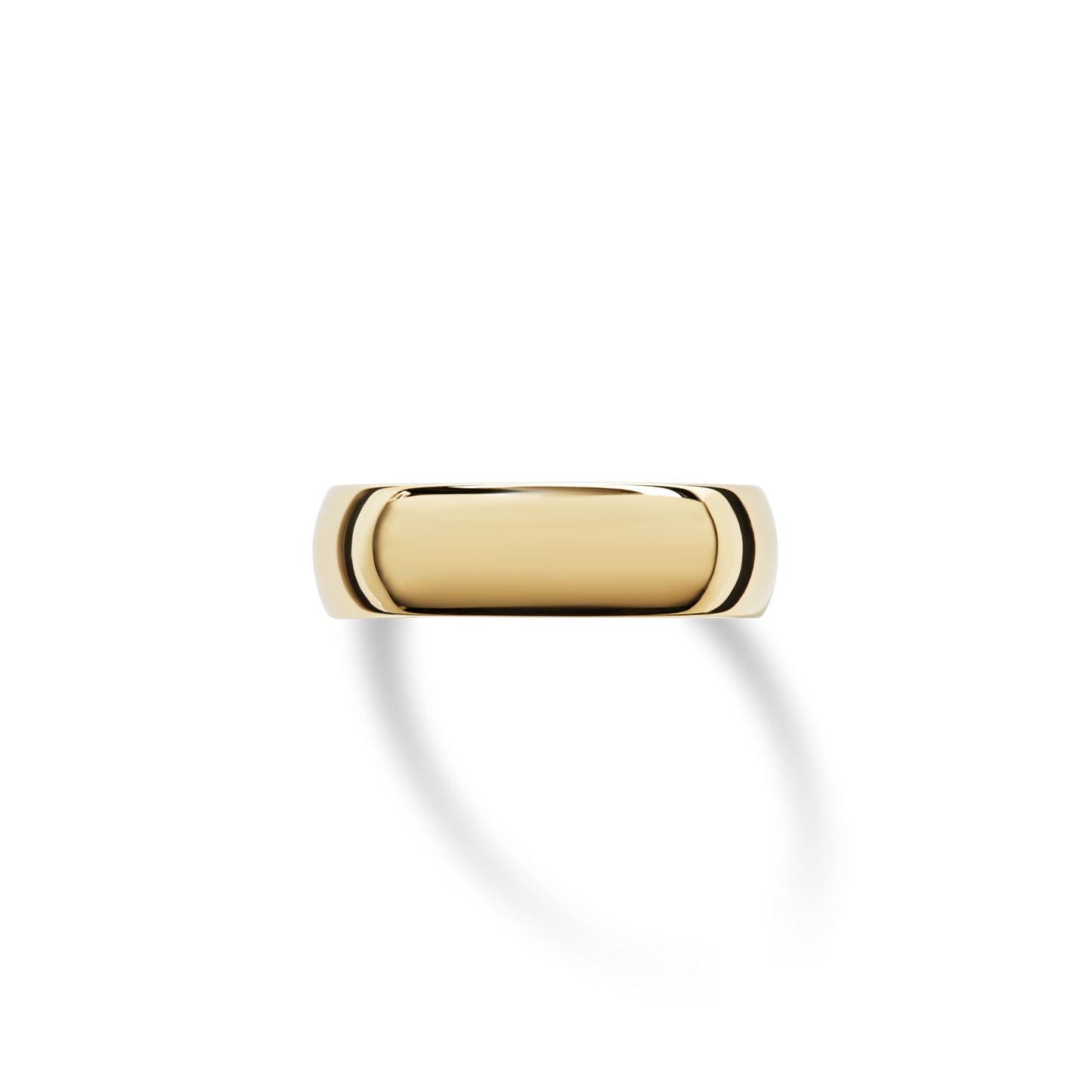 6mm Round Yellow Gold Band