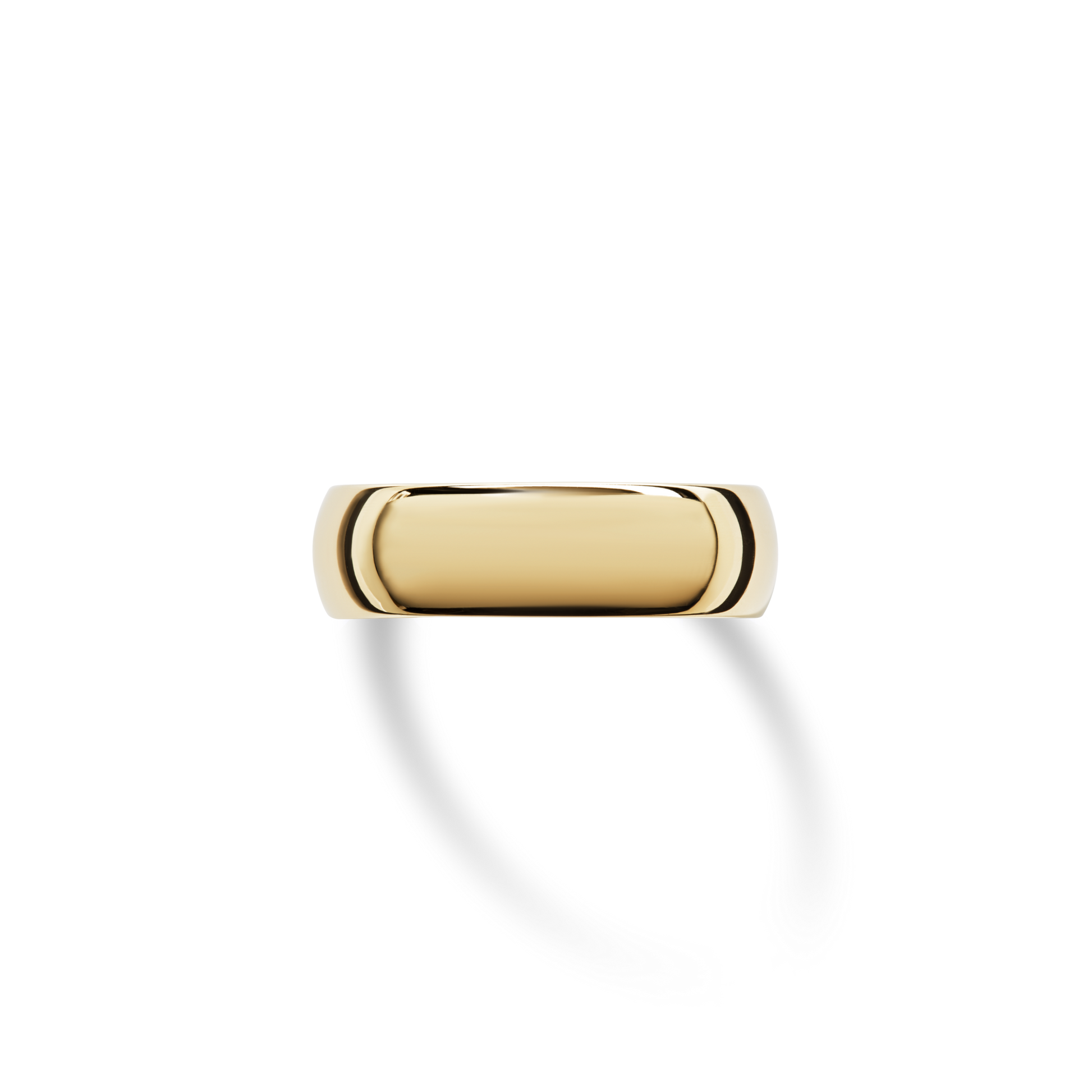 6mm Round Yellow Gold Band