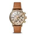 Runwell Chronograph Watch - Tan Leather Strap