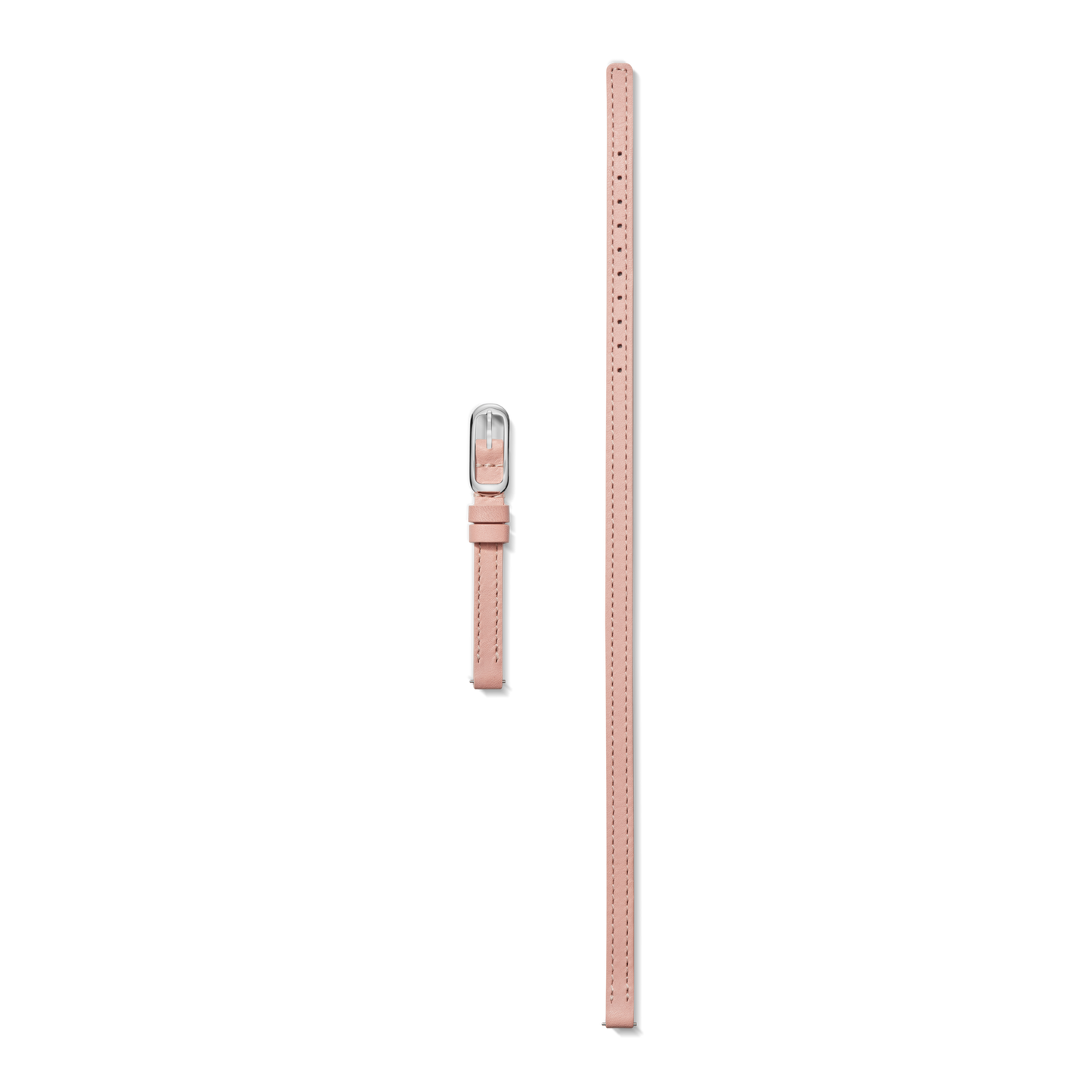 8mm Blush Double Wrap Leather Watch Strap - Blush