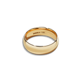 6mm Round Yellow Gold Band