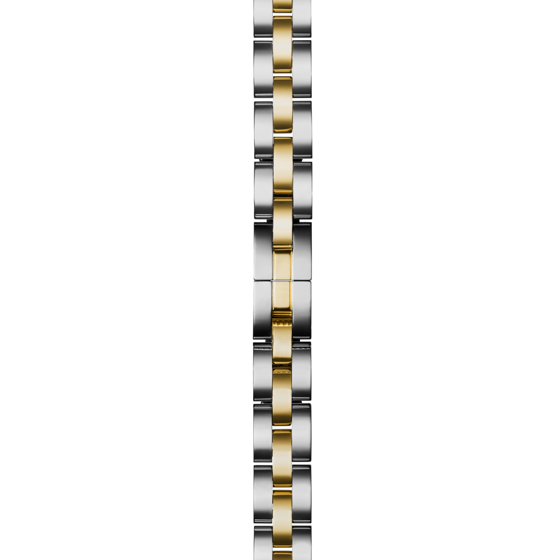 8mm Two-Tone 3-Link Bracelet - Two-Tone