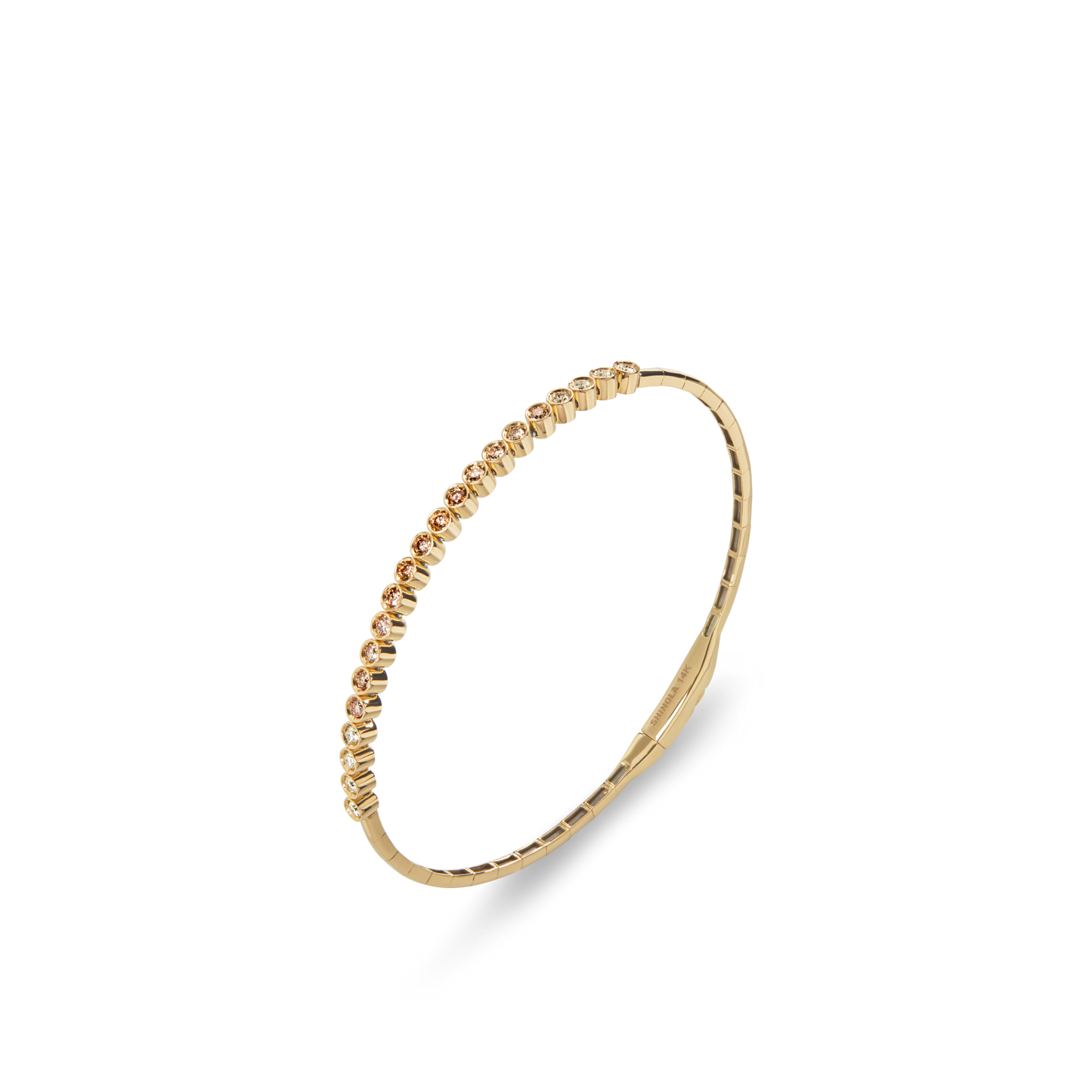 0.75 Carat Desert Diamond Tennis Bangle Bracelet