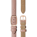 14mm Blush Leather Watch Strap - Blush