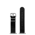 20mm Black Split Nylon Apple Watch Strap - Black