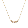 2 Carat Desert Diamond Curved Bar Necklace