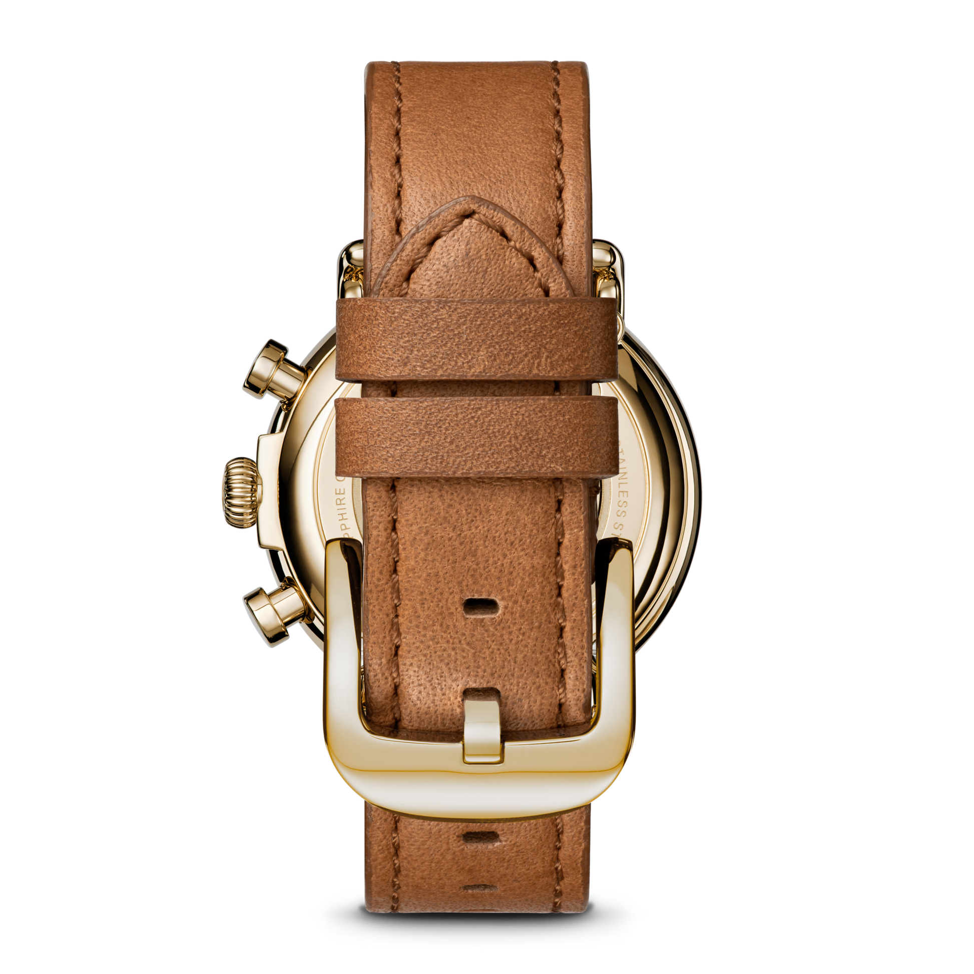 Runwell Chronograph Watch - Tan Leather Strap