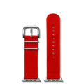 24mm Red Split Nylon Apple Watch Strap - Red