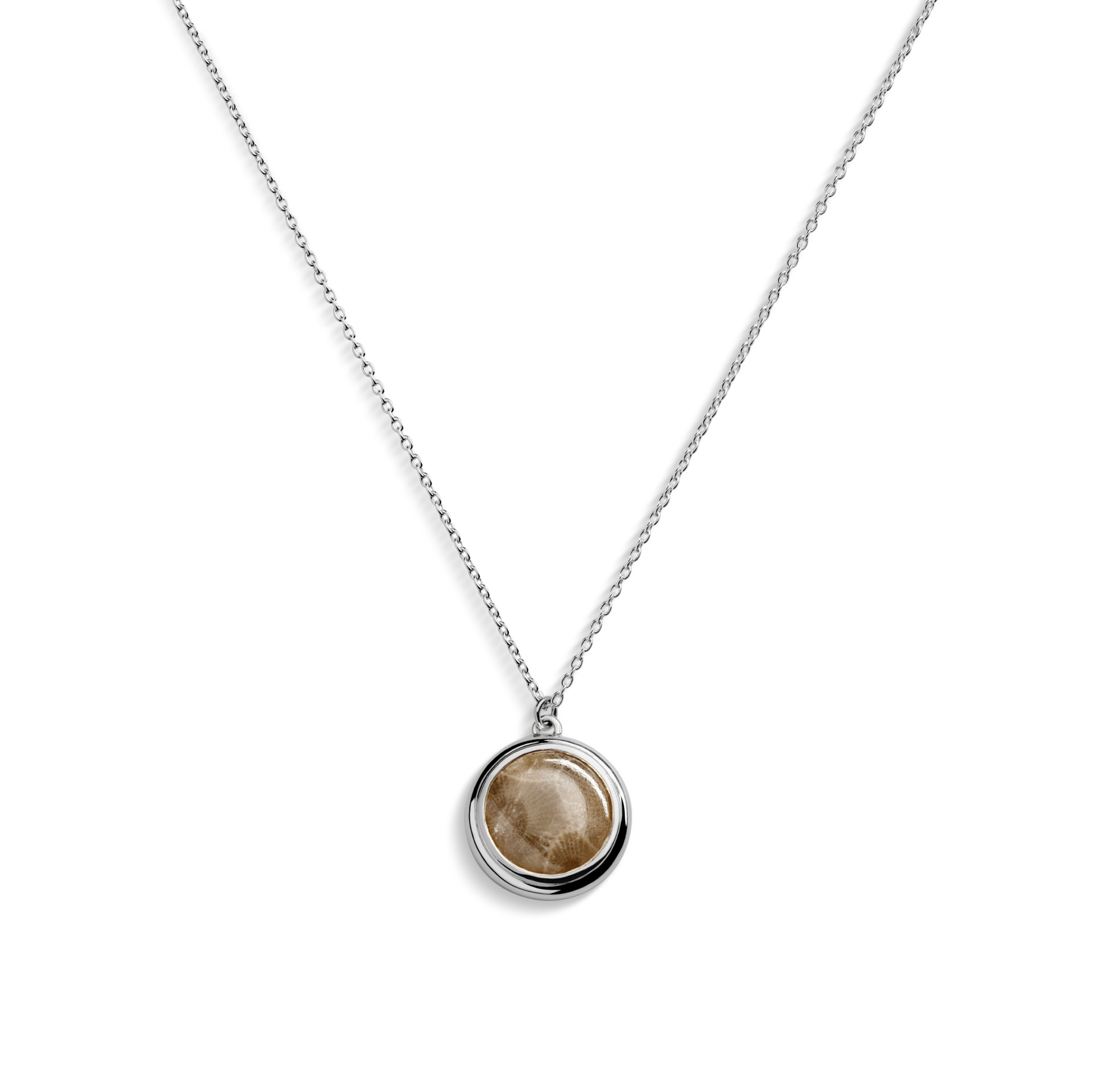 Heirloom Petoskey Pendant Necklace - Sterling Silver