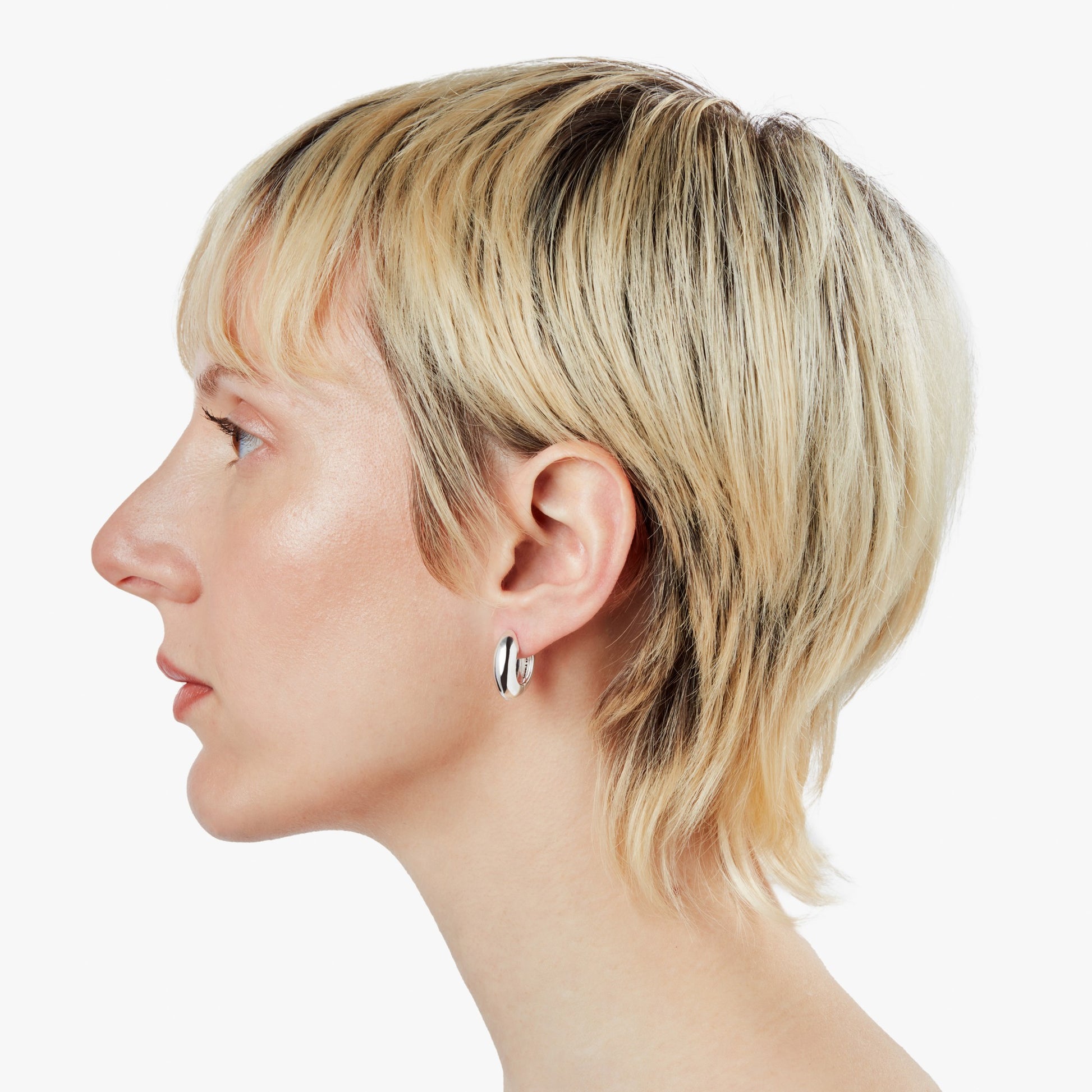 Signature Chubby Huggie Earrings - Sterling Silver