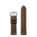24mm Dark Nut Brown Leather Watch Strap - Dark Nut Brown