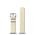 20mm Cream Split Nylon Apple Watch Strap - Cream