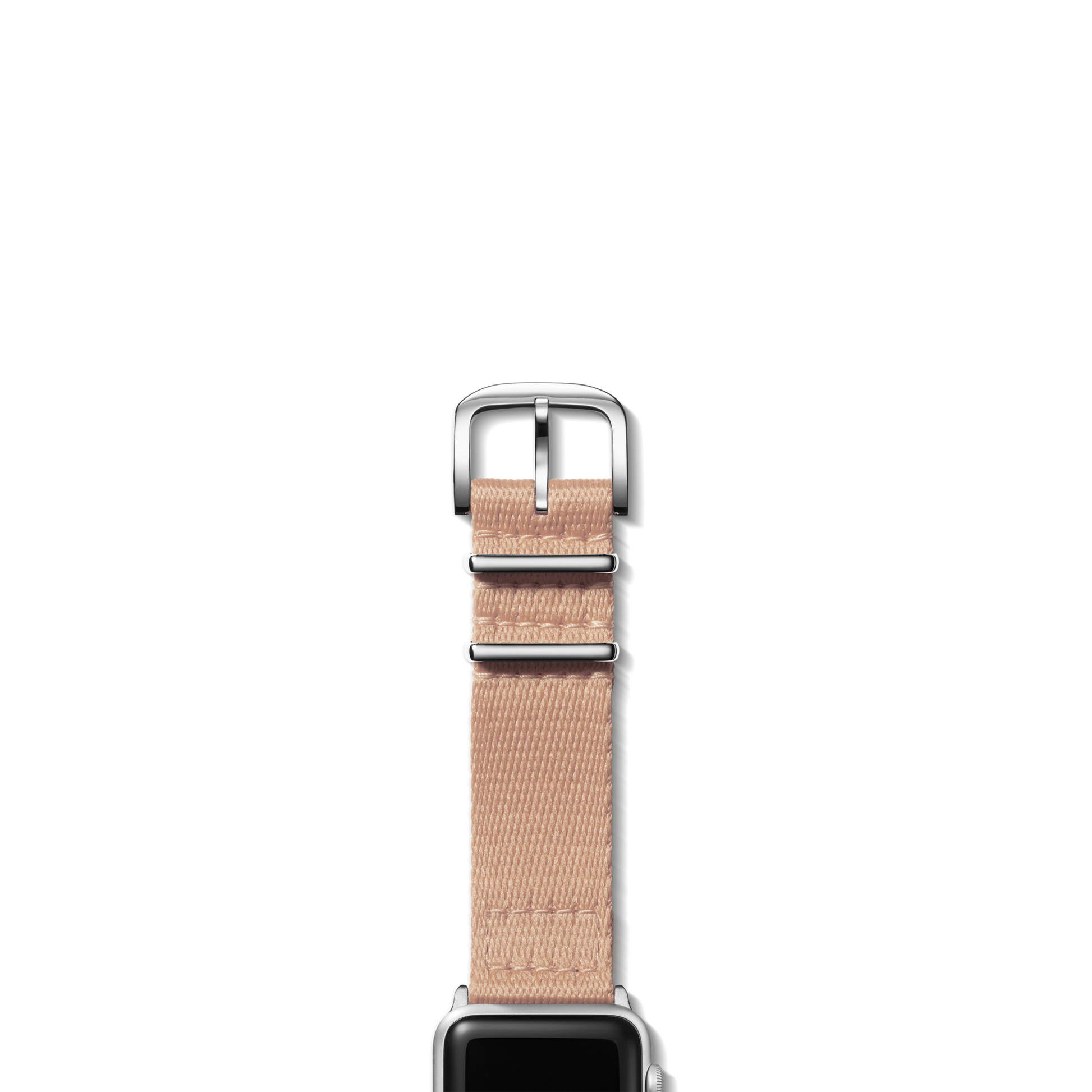 20mm Blush Split Nylon Apple Watch Strap - Blush