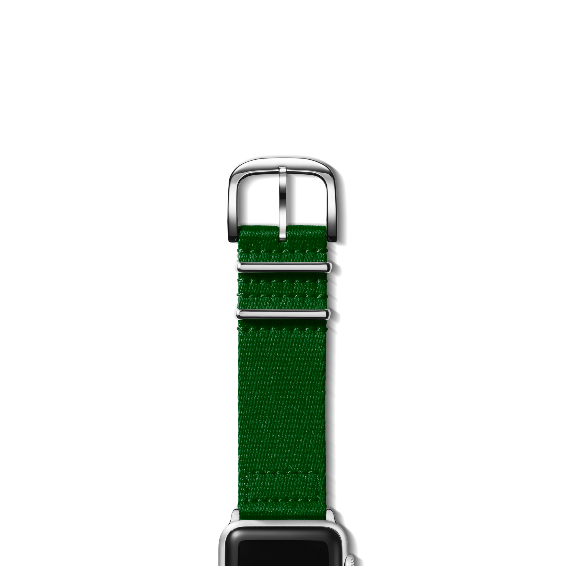 24mm Green Split Nylon Apple Watch Strap - Green