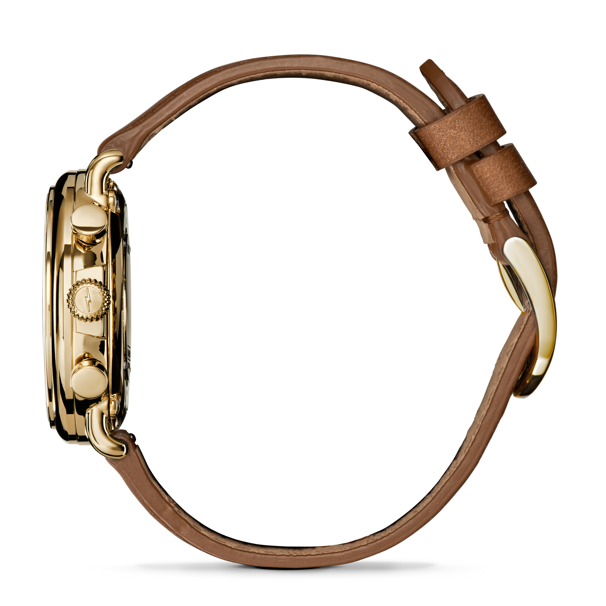 Runwell Chronograph Watch - Tan Leather Strap