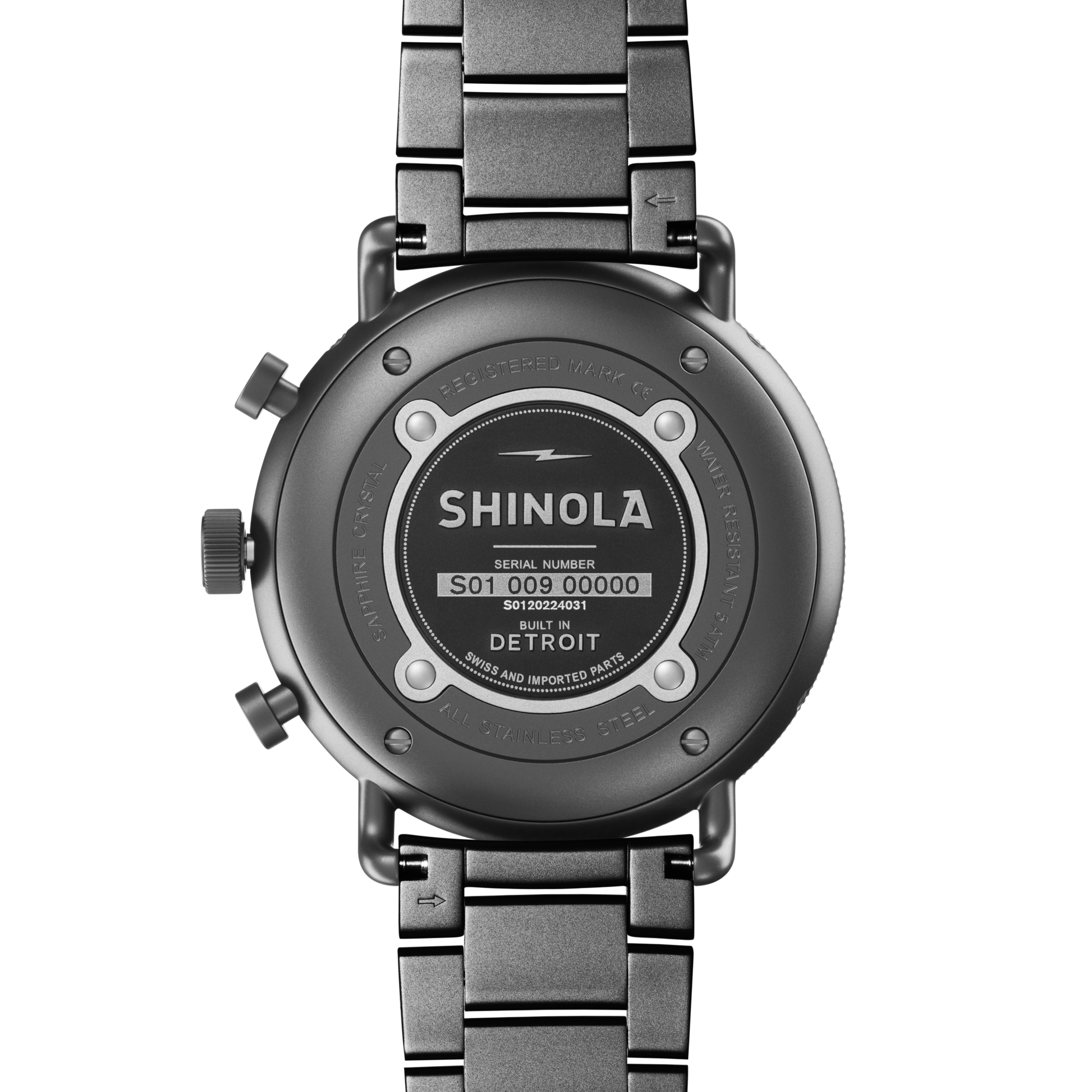 Canfield Sport Chronograph Watch - Black