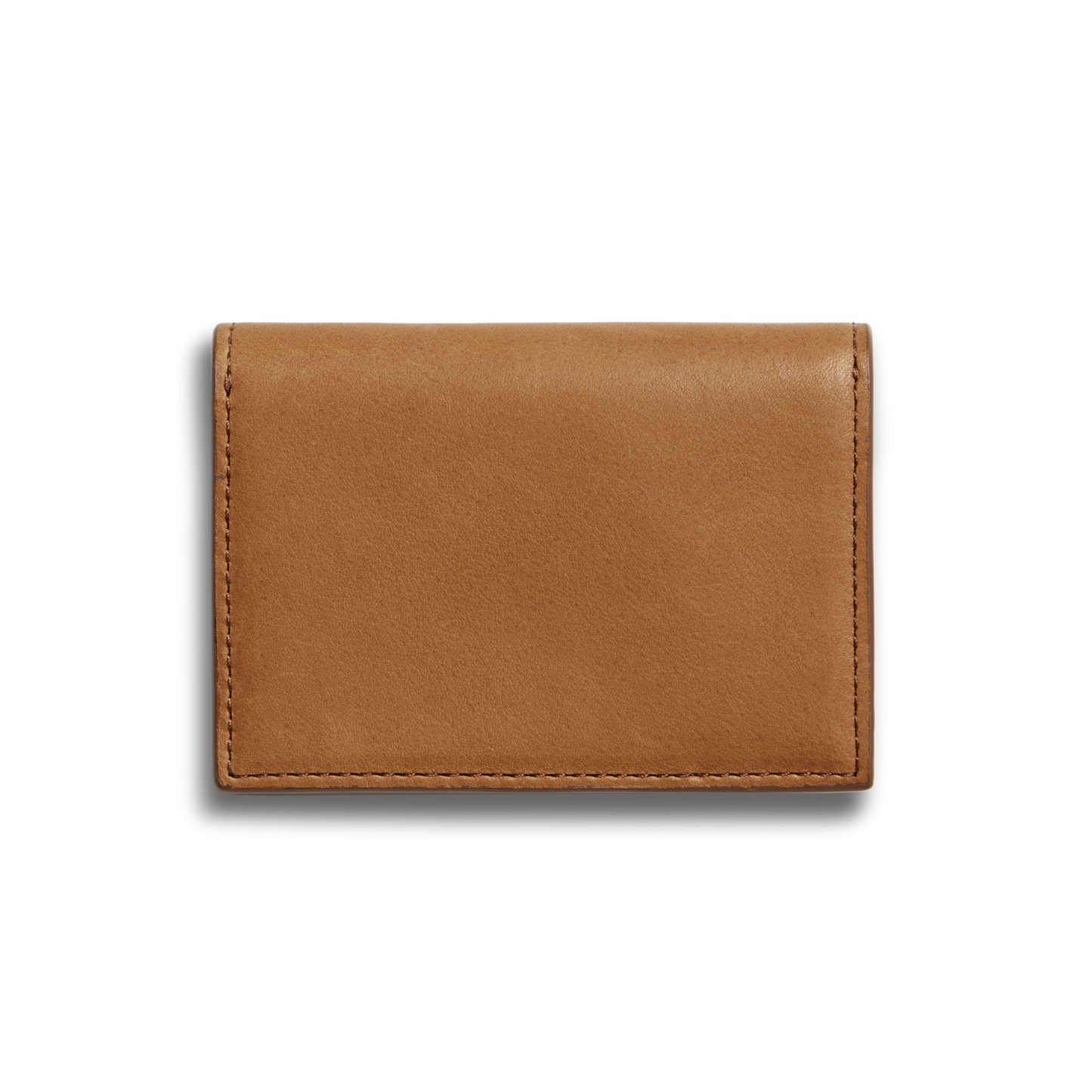 The Shinola Birdy Accordion Card Holder in tan natural leather is shown against a white background, highlighting its smooth minimalist design, clean stitching, and functional accordion-style card case.