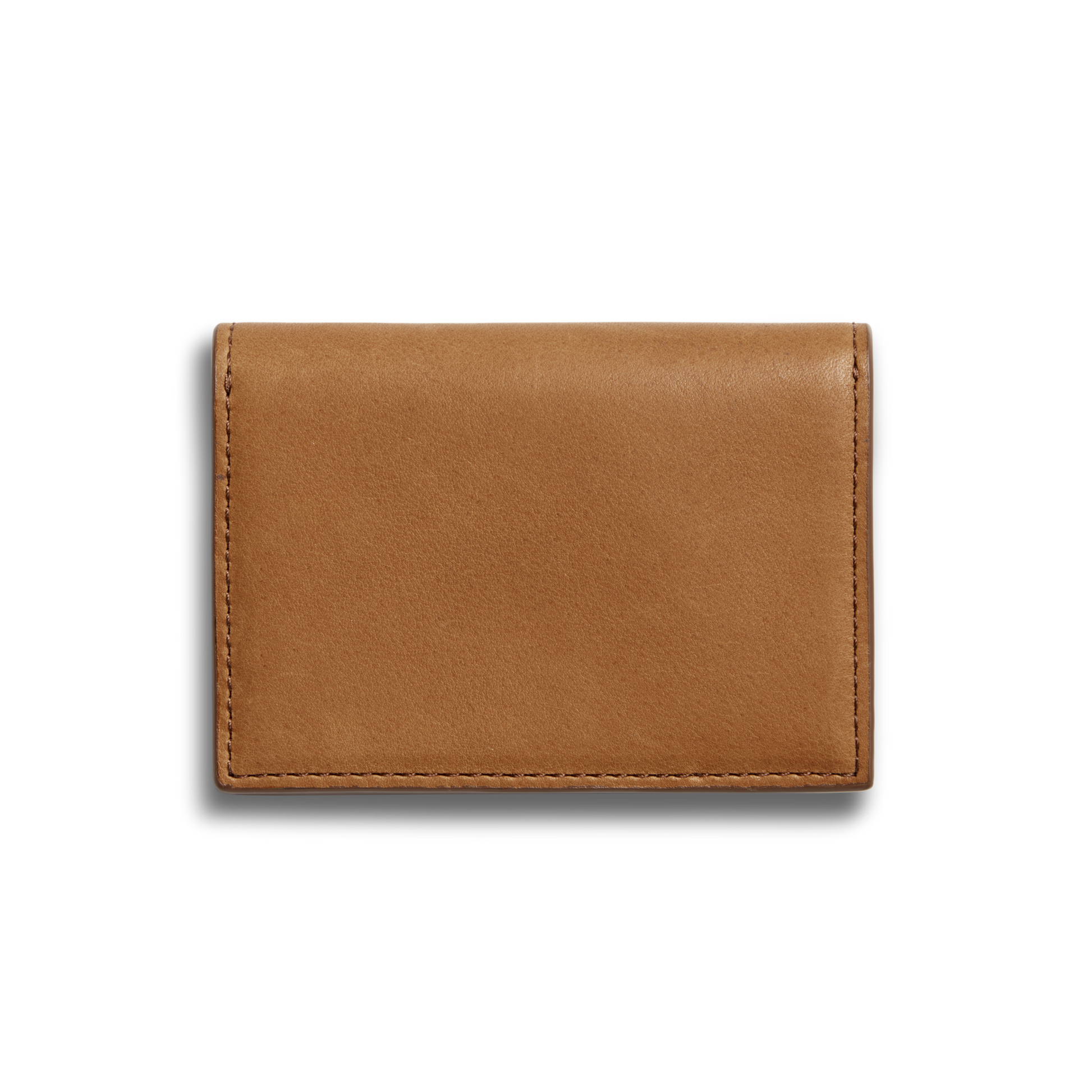 The Shinola Birdy Accordion Card Holder in tan natural leather is shown against a white background, highlighting its smooth minimalist design, clean stitching, and functional accordion-style card case.