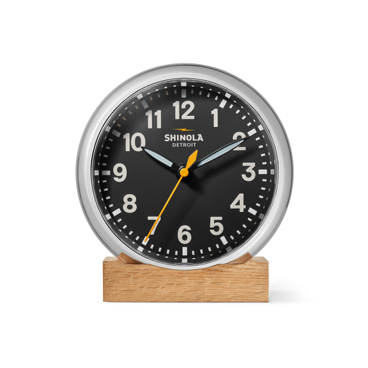 6" Runwell Clock - Black