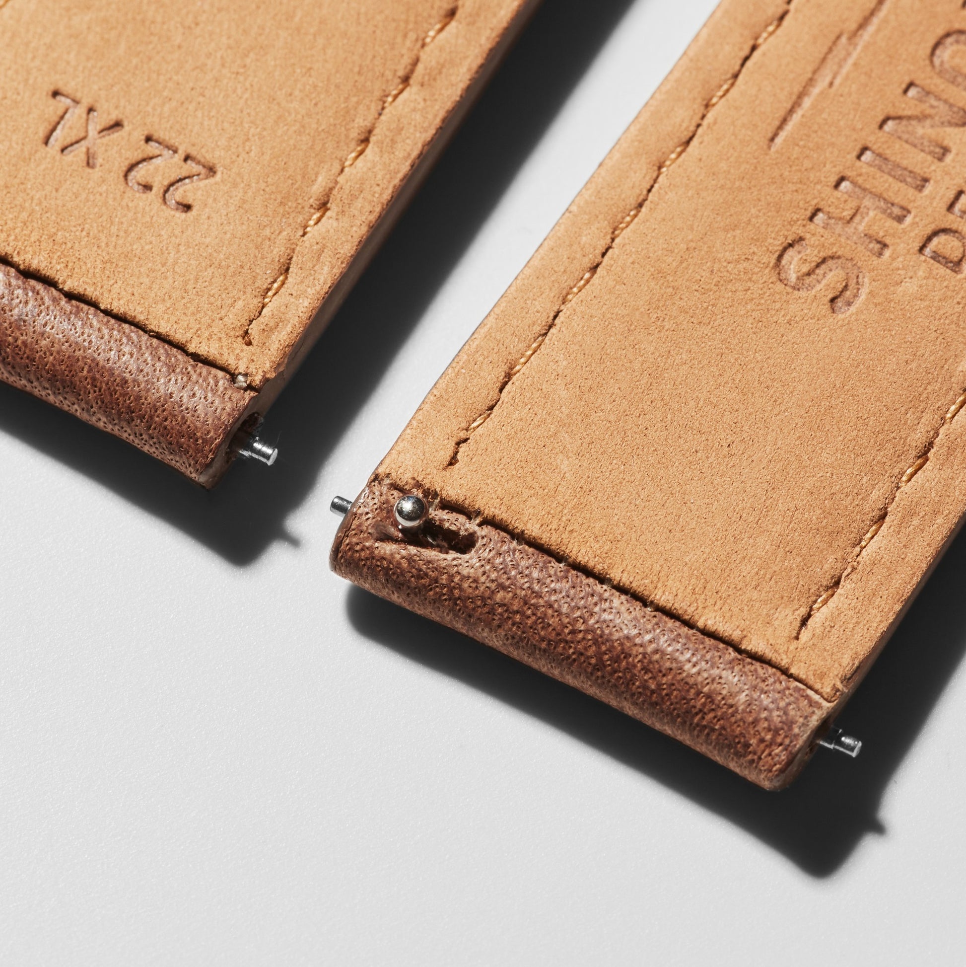 22mm British Tan Leather Watch Strap (XL) - British Tan