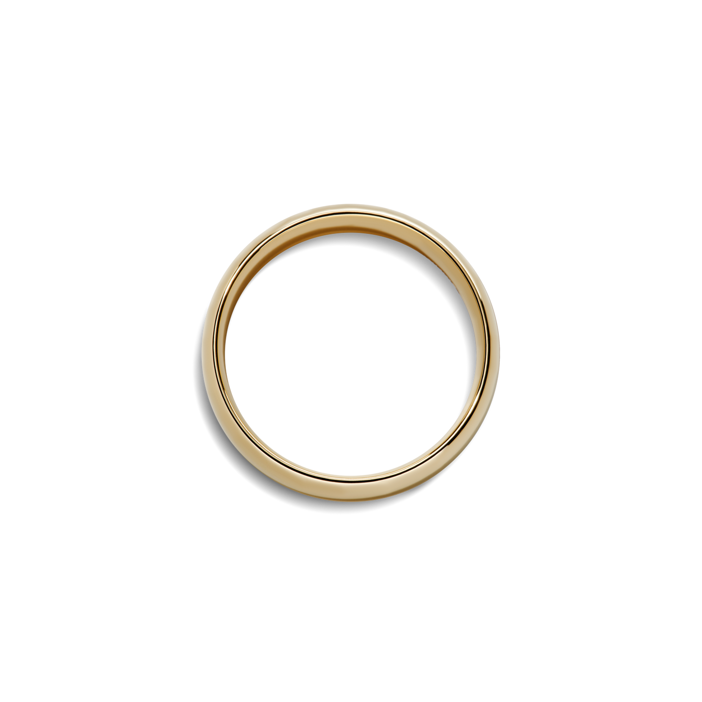 6mm Round Yellow Gold Band
