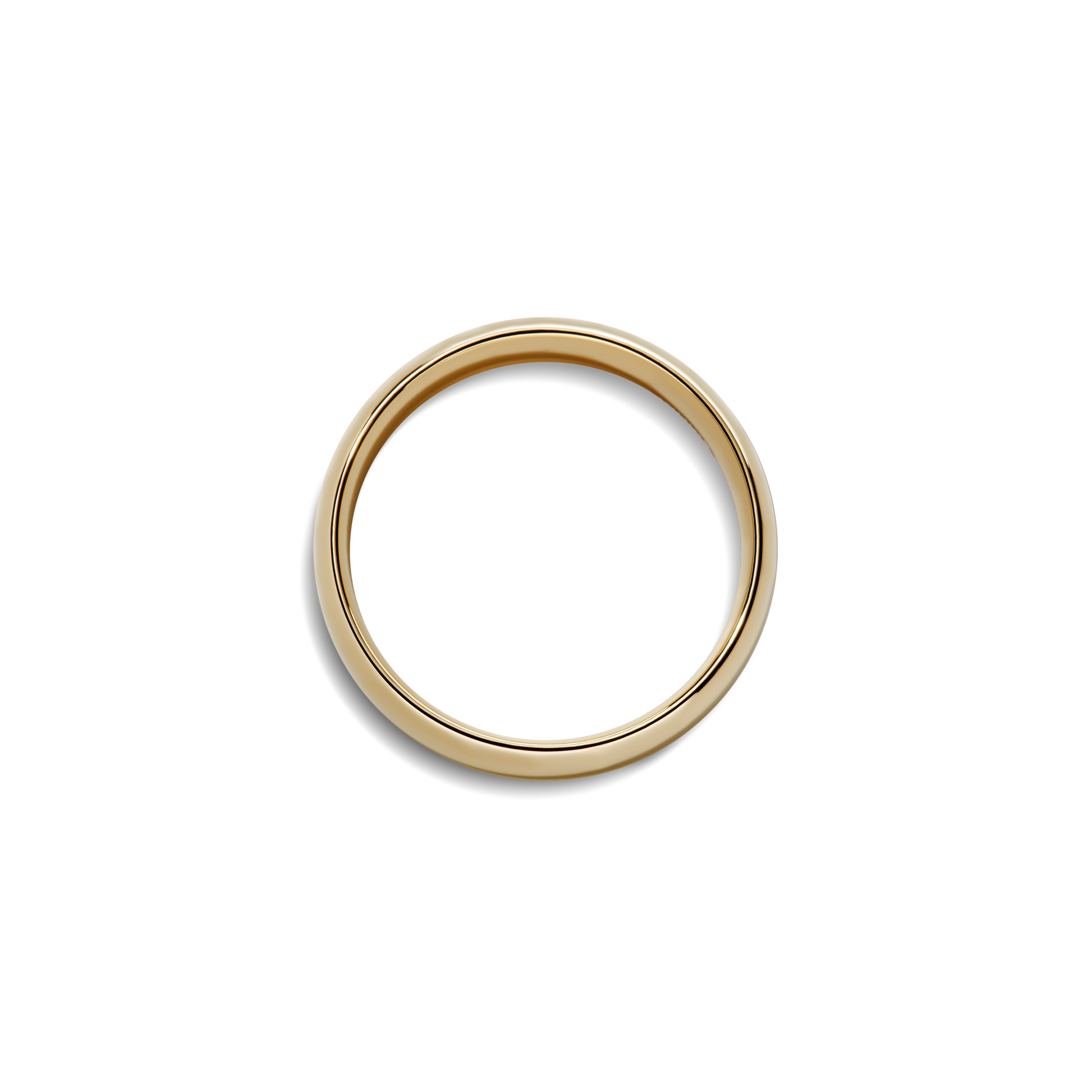 6mm Round Yellow Gold Band