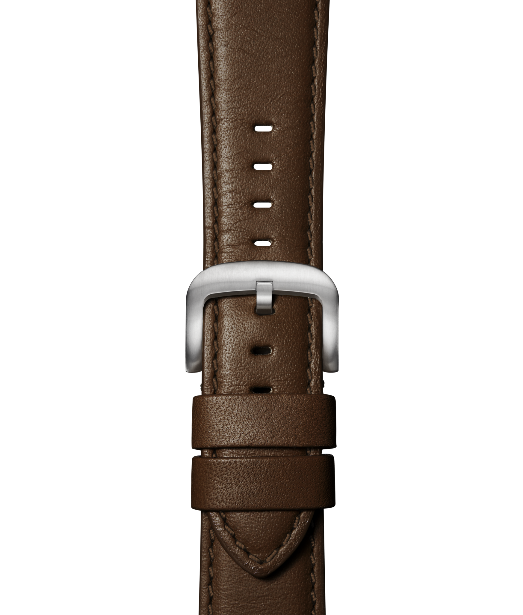 20mm Black Leather Apple Watch Strap - Black