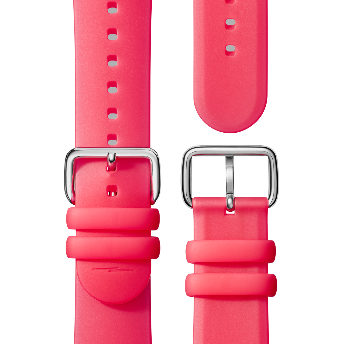 QR Strap: 22/20 Silicone, Sleek Loop, PoSS - Red