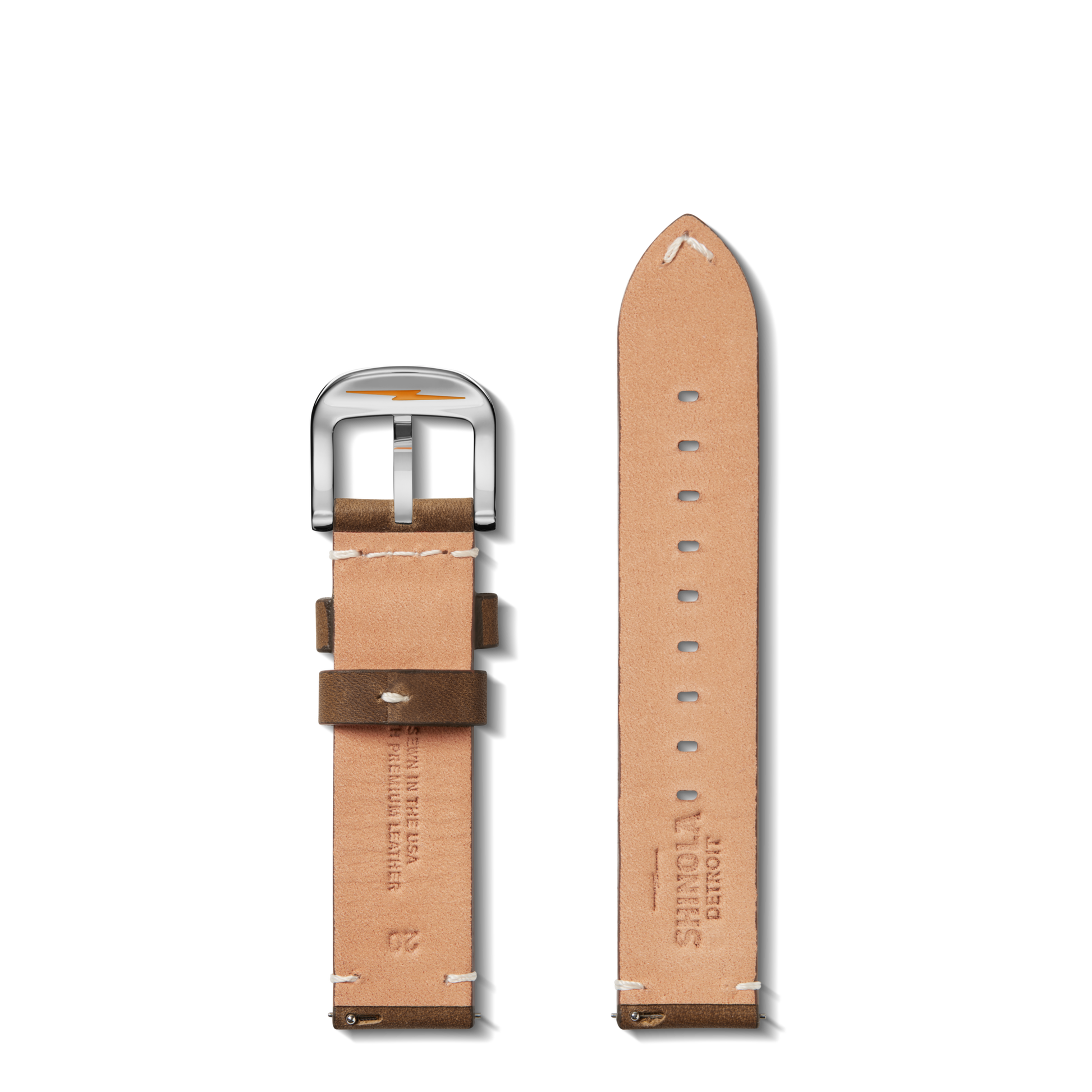 20mm British Tan Leather Watch Strap - British Tan